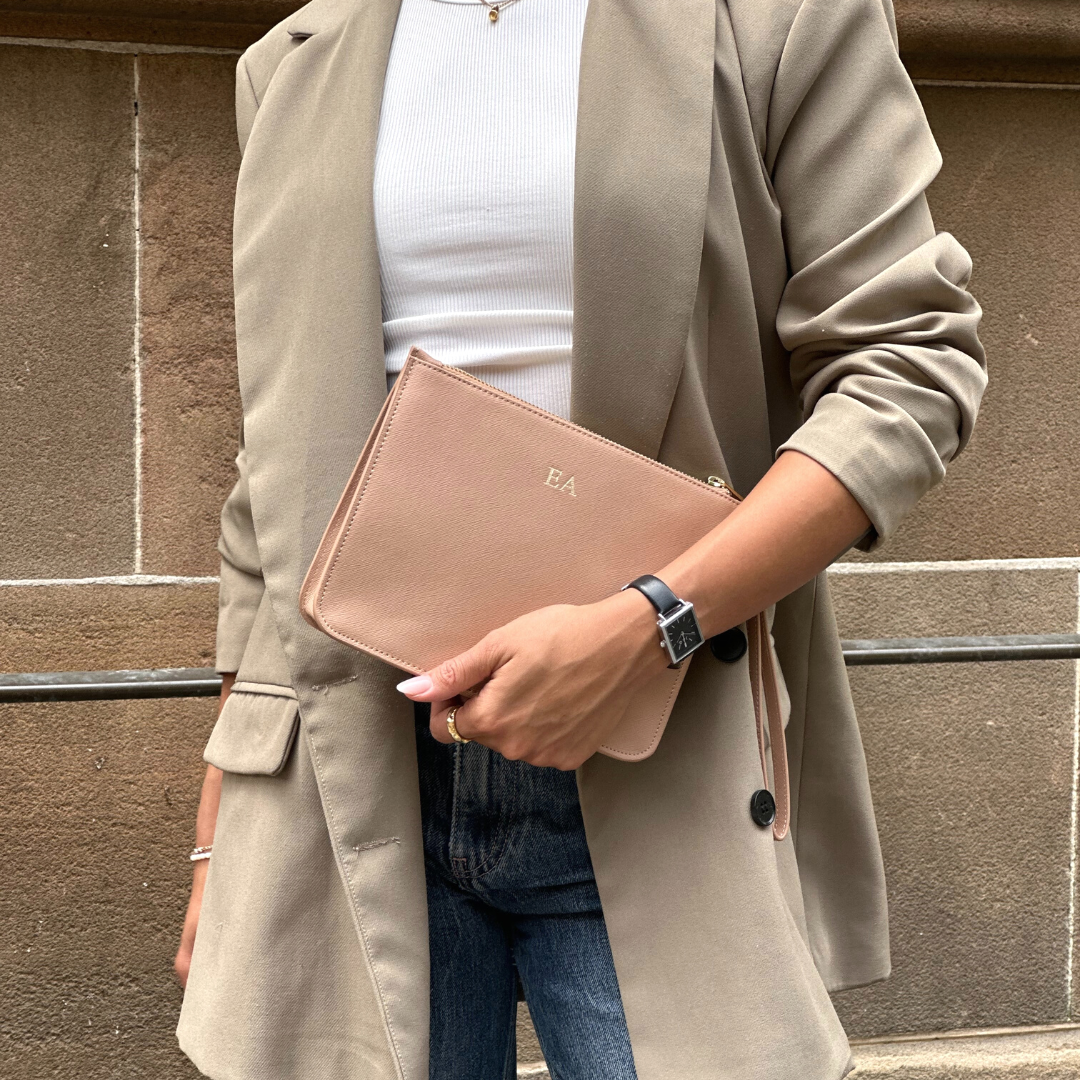 Classic Clutch - Taupe