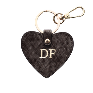 Heart Keyring - Mocha