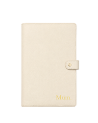 Notebook Cover with Button - Oat
