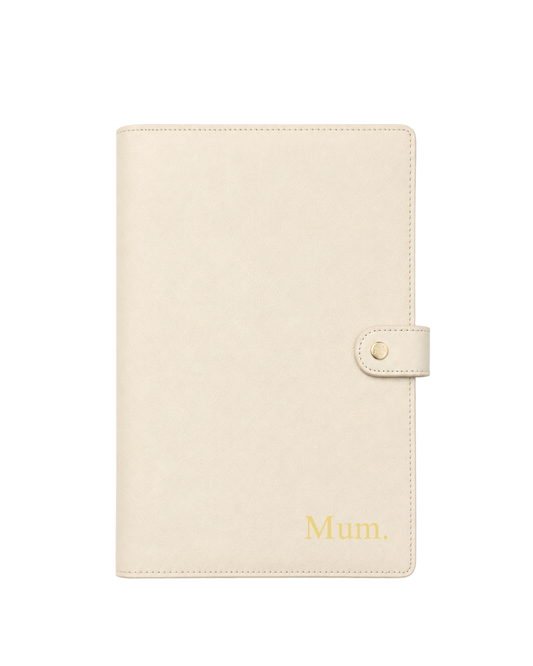 Notebook Cover with Button - Oat