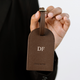 Luggage Tag - Mocha (Curved Top)
