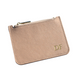 Card Holder With Zipper - Taupe