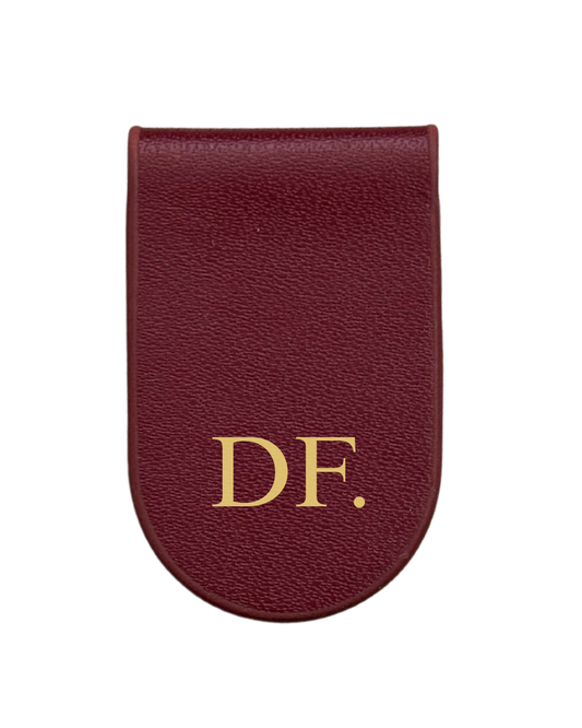 Magnetic Bookmark (Curved) - Burgundy Red