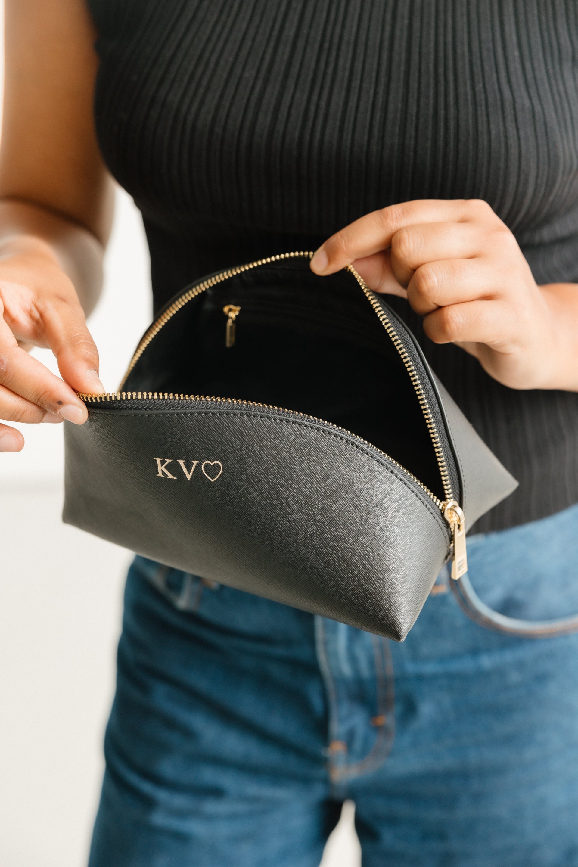 Large Cosmetic Bag - Black