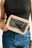 Clear Cosmetic Bag - Taupe