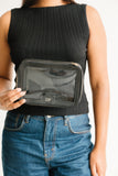 Clear Cosmetic Bag - Black