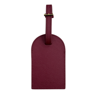 Luggage Tag - Burgundy Red