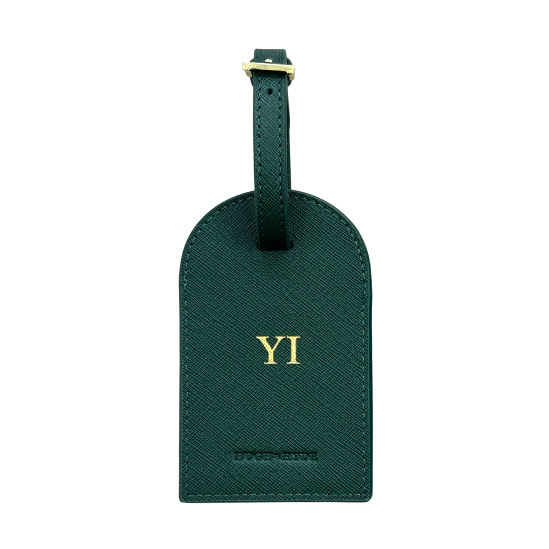 Luggage Tag (Curved) - Forest Green