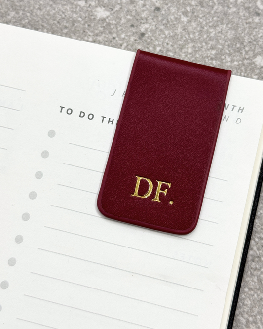 Magnetic Bookmark - Burgundy Red