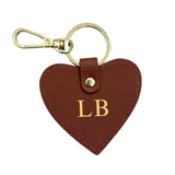 Heart Keyring - Chestnut