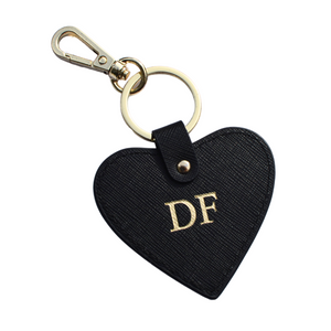 Heart Keyring - Black