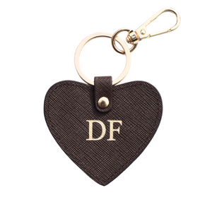 Heart Keyring - Mocha