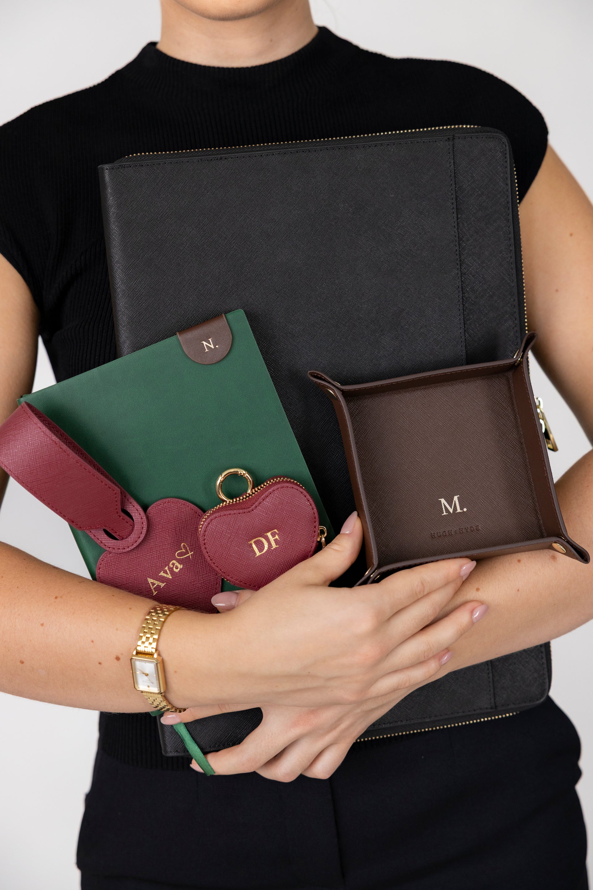 Bag Charm - Burgundy Heart